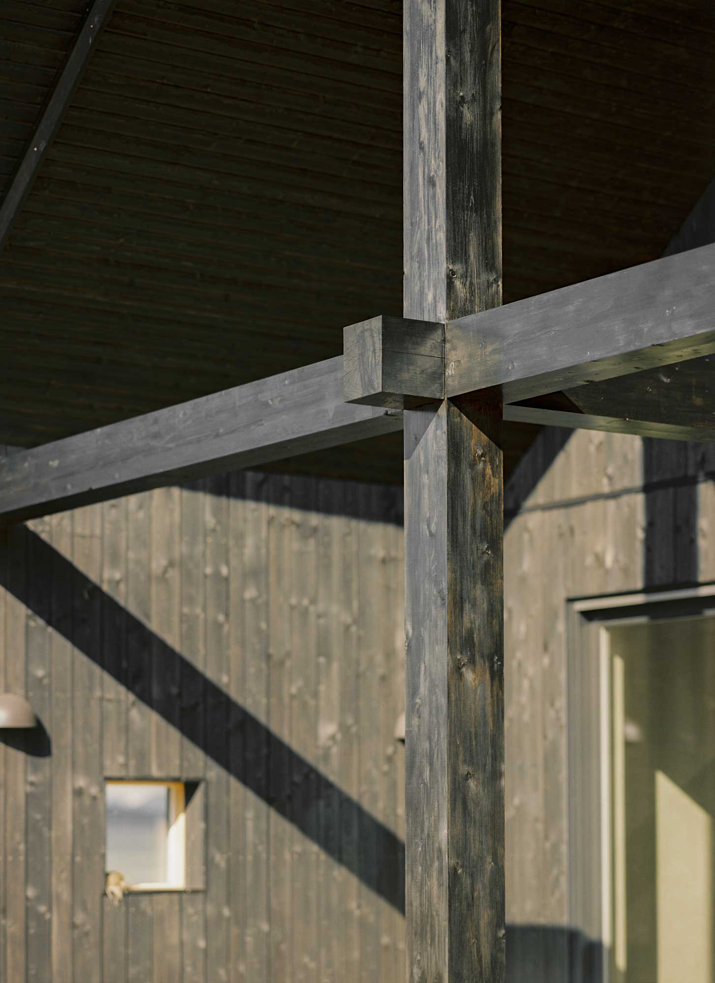 Wooden detail of japanese construction